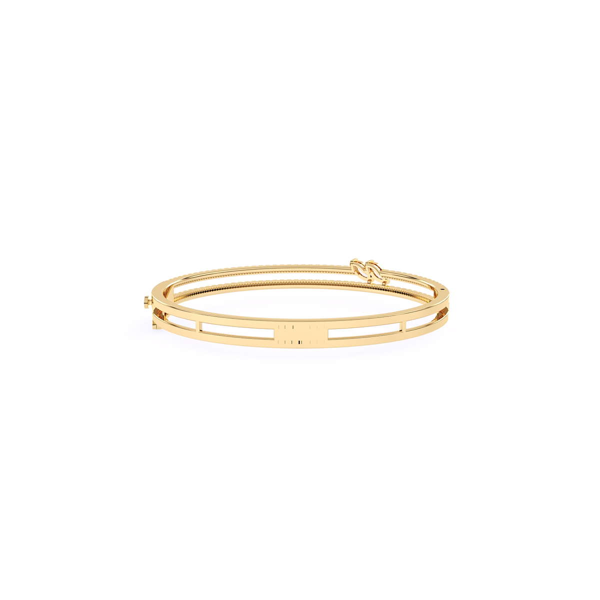 Stackable Two Row Round Diamond Bracelet